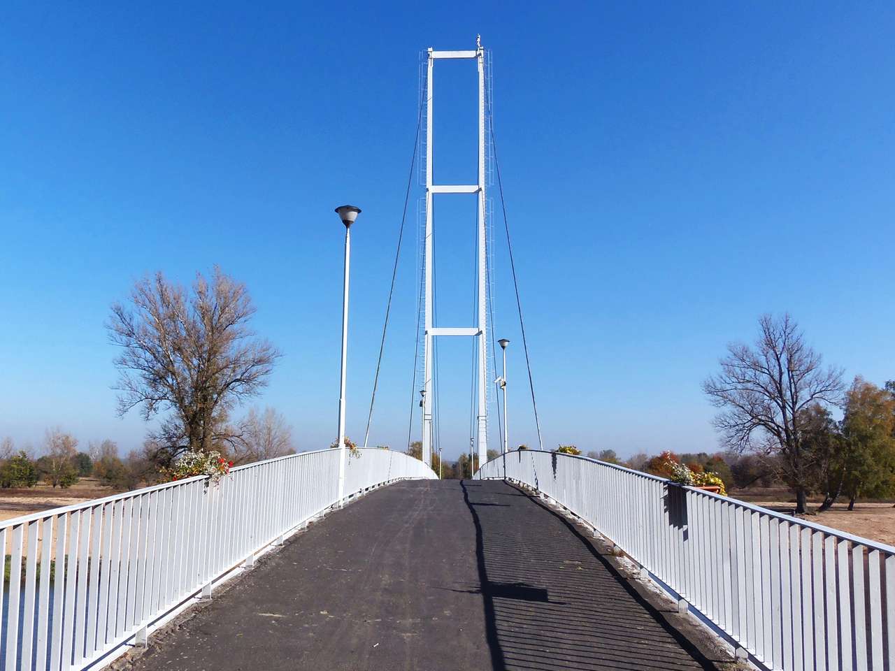 Καλωδιακή γέφυρα στο Sieradz παζλ online
