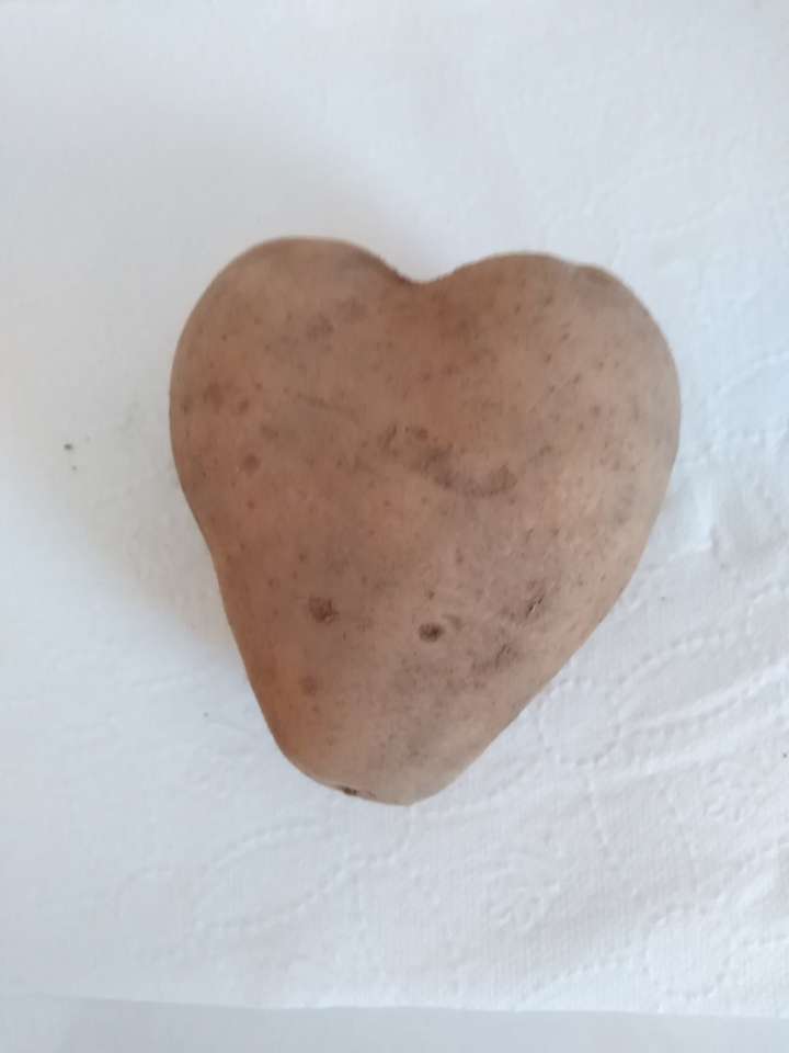 heart made of potato online puzzle