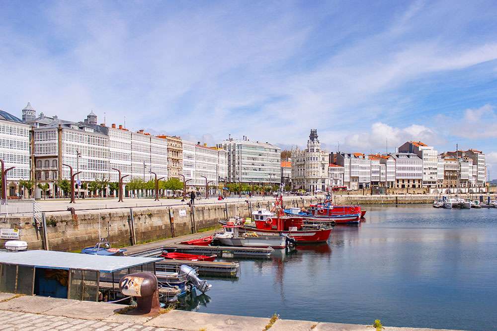 Město Coruna ve Španělsku skládačky online