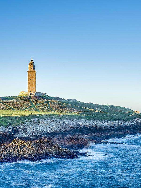 Uma cidade Coruña na Espanha puzzle online