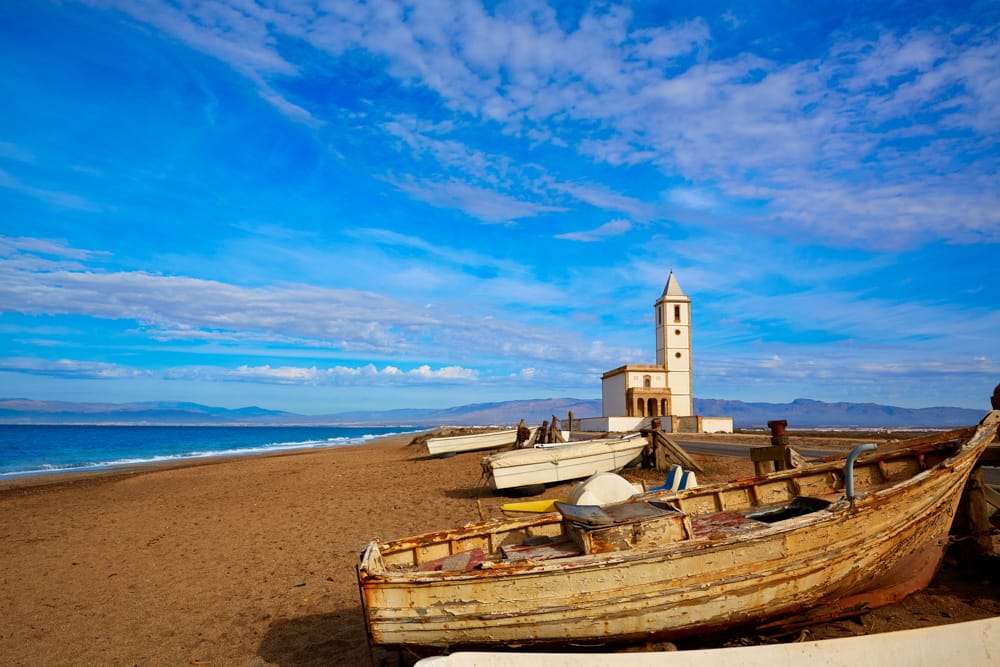 Almeria strand i Spanien pussel på nätet