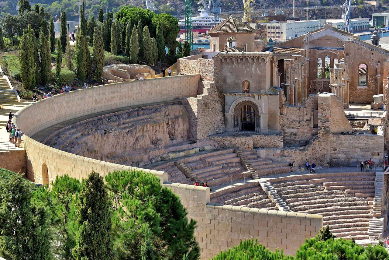 Cartagena Römisches Theater Spanien Puzzlespiel online