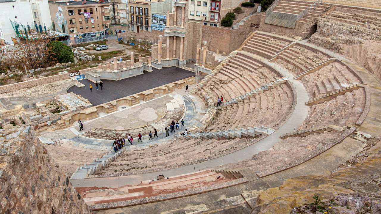 Starověké místo Cartagena ve Španělsku online puzzle