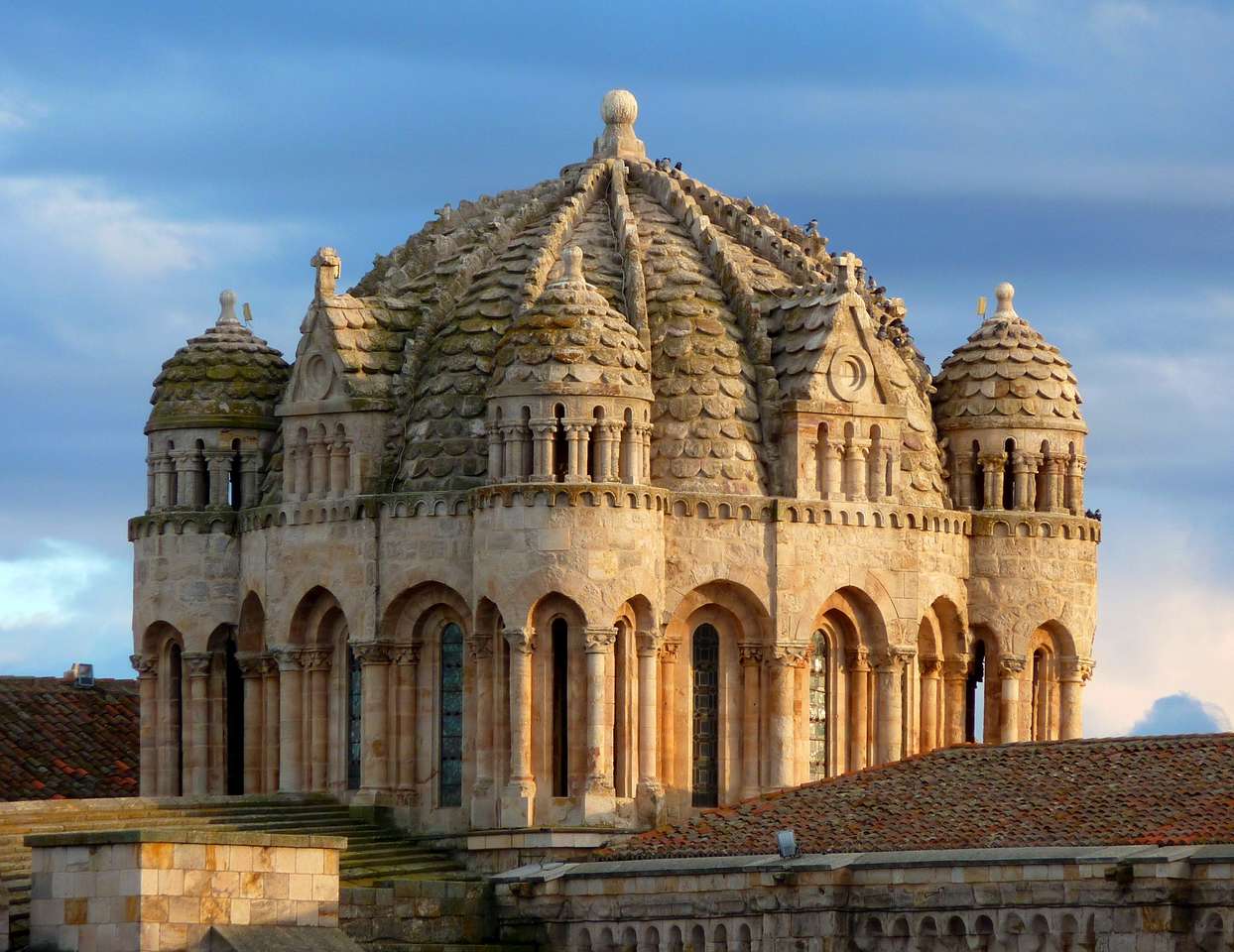 Città della cattedrale di Zamora in Spagna puzzle online
