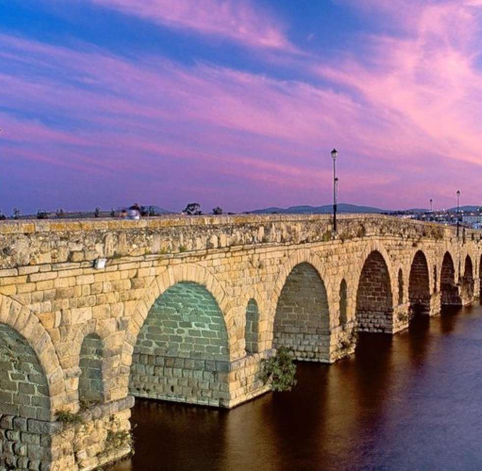 Extremadura régi híd, Spanyolország online puzzle