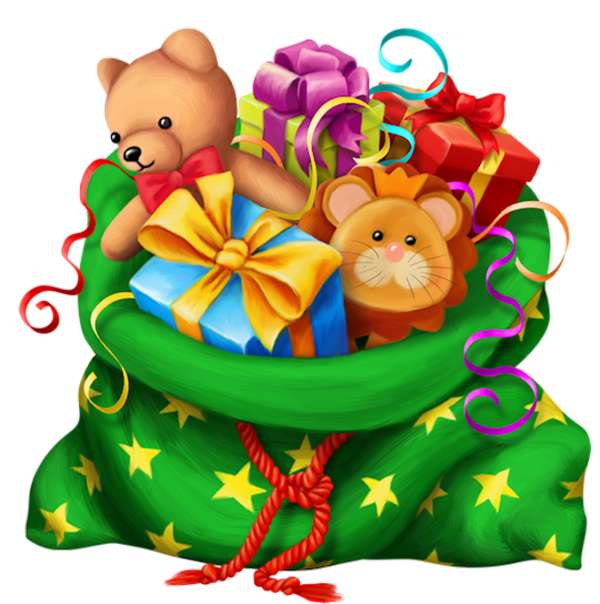 Подаръци подаръци онлайн пъзел