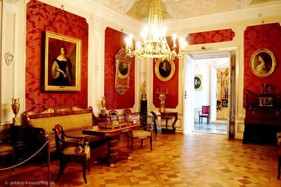 inre av palatset i Wilanów Pussel online
