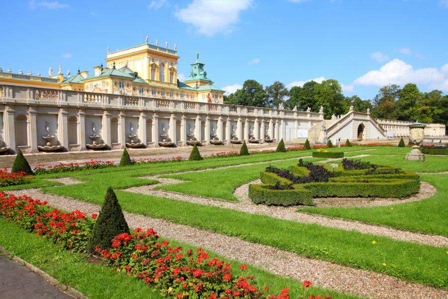 palácio em Wilanów quebra-cabeças online