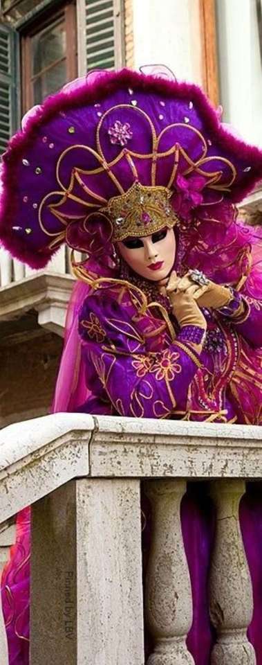 Венеціанські маски та костюми пазл онлайн