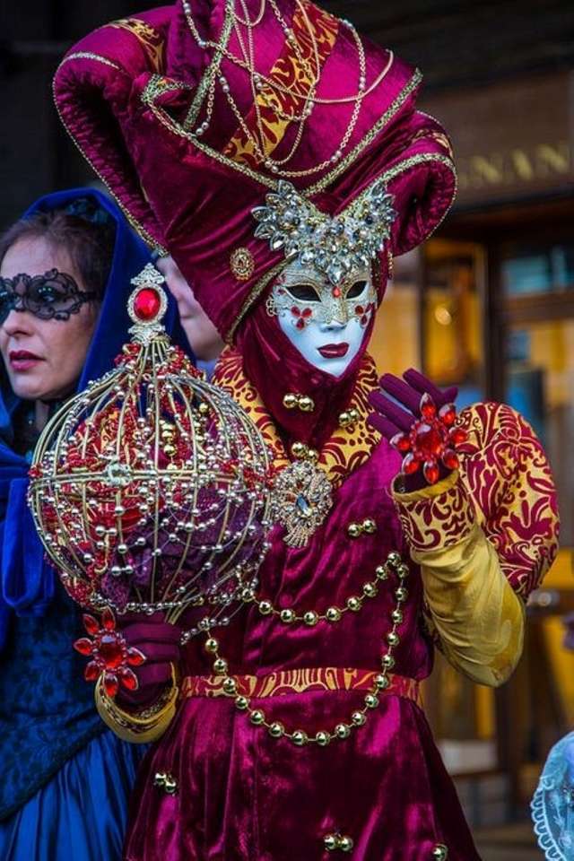 Máscaras y disfraces venecianos rompecabezas en línea