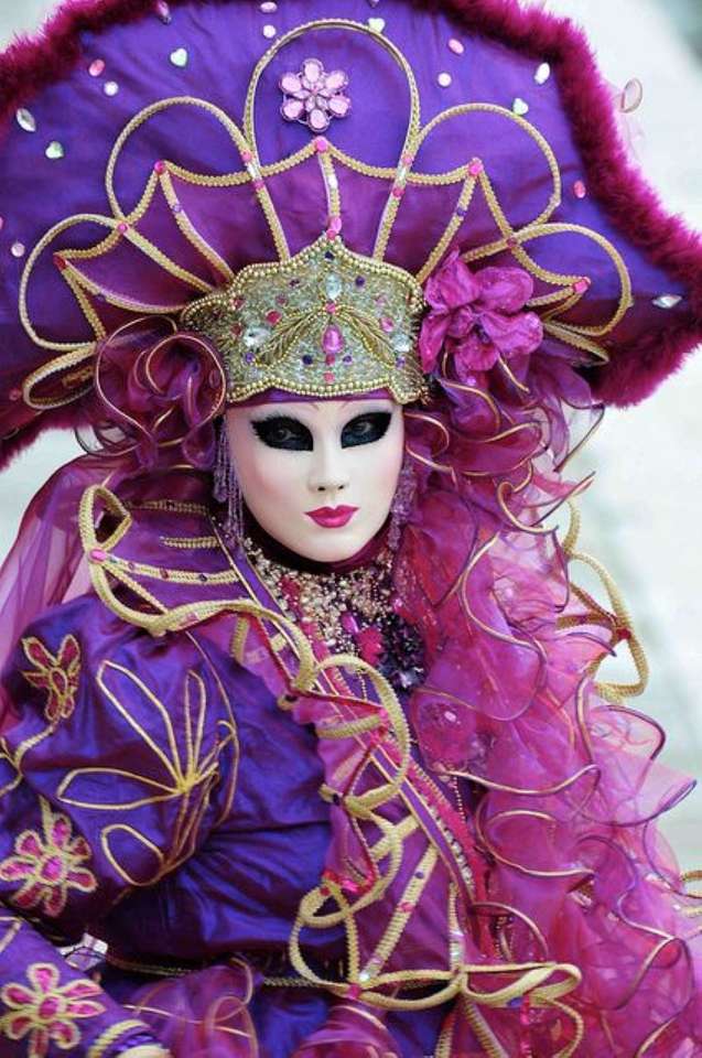 Măști și costume venețiene puzzle online