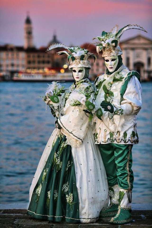 Venezianische Masken und Kostüme Online-Puzzle