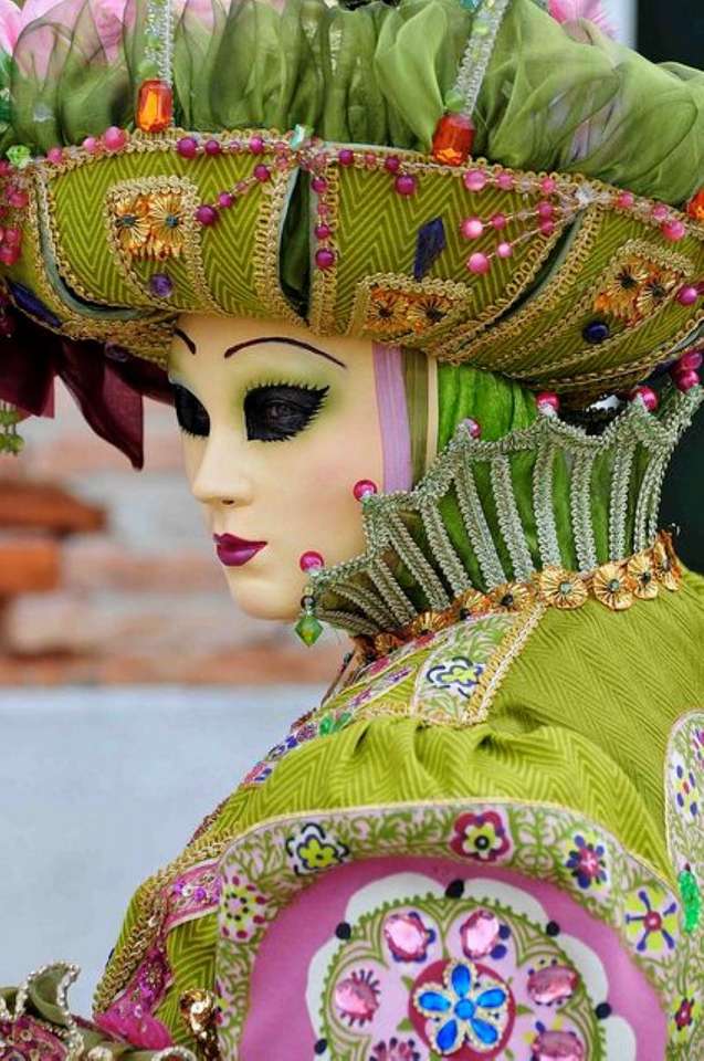 Máscaras y disfraces venecianos rompecabezas en línea