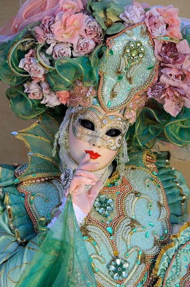 Venetian masks and costumes jigsaw puzzle online