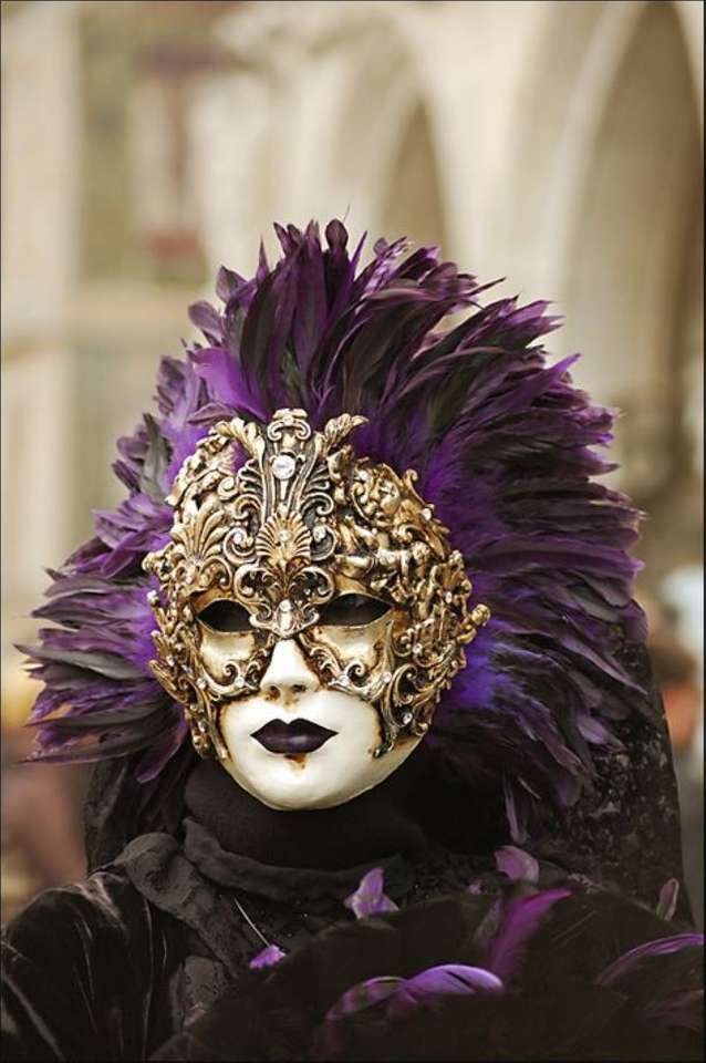 Masques et costumes vénitiens puzzle en ligne