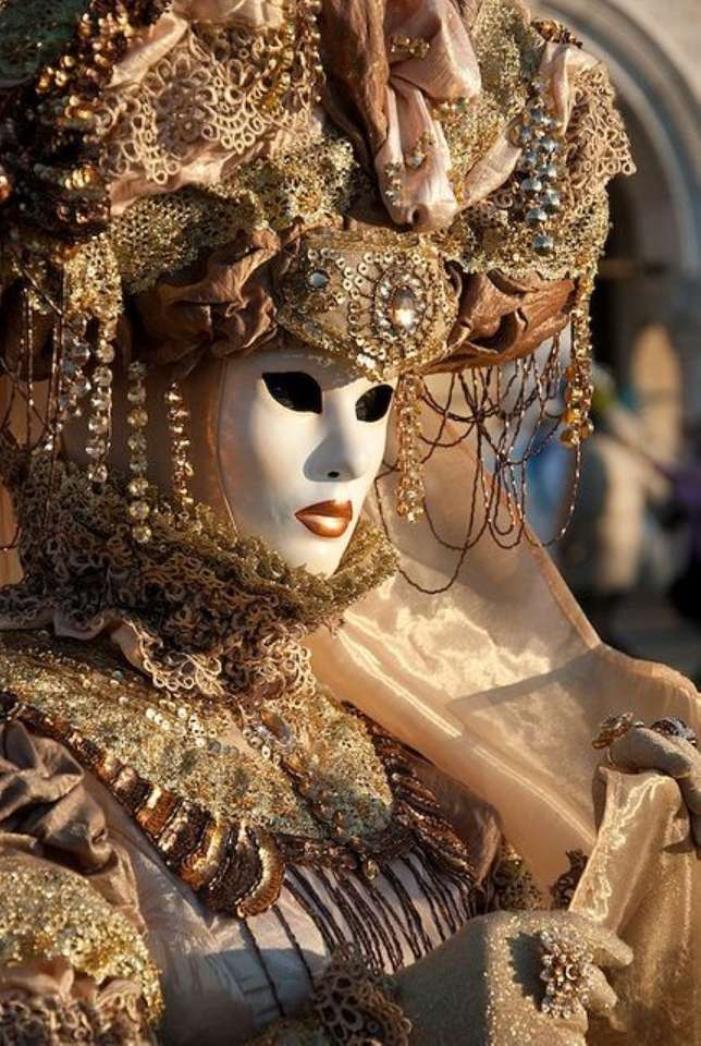Máscaras e fantasias venezianas quebra-cabeças online