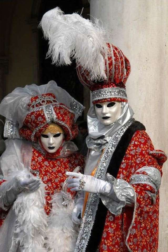 Venetianska masker och kostymer Pussel online