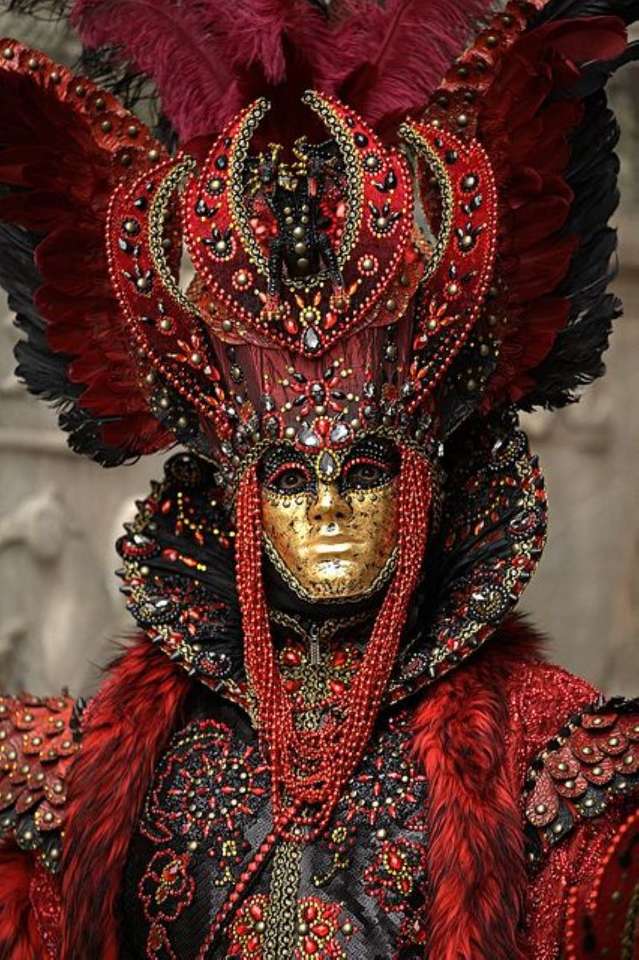 Máscaras e fantasias venezianas quebra-cabeças online
