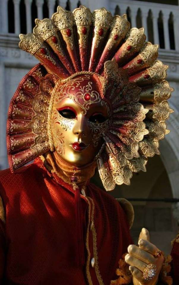 Венециански маски и костюми онлайн пъзел