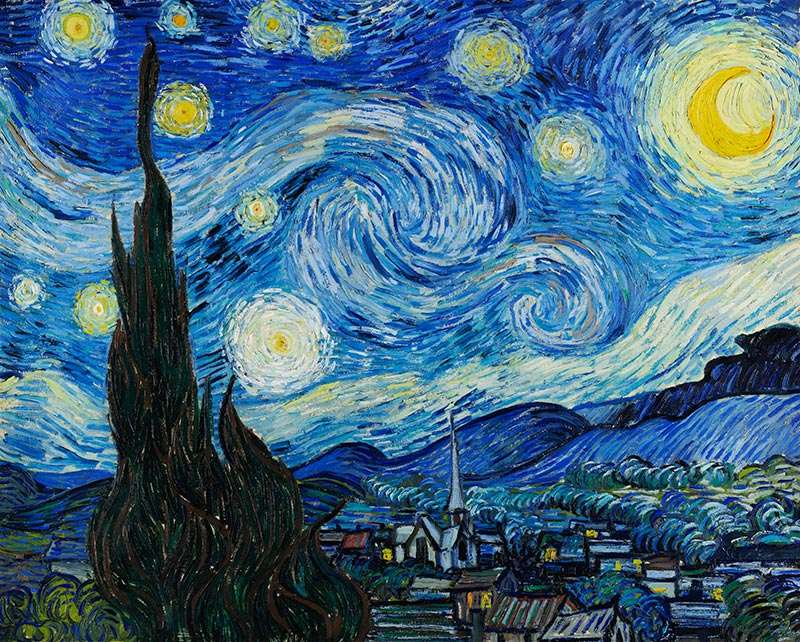 "Starry Night" online puzzle