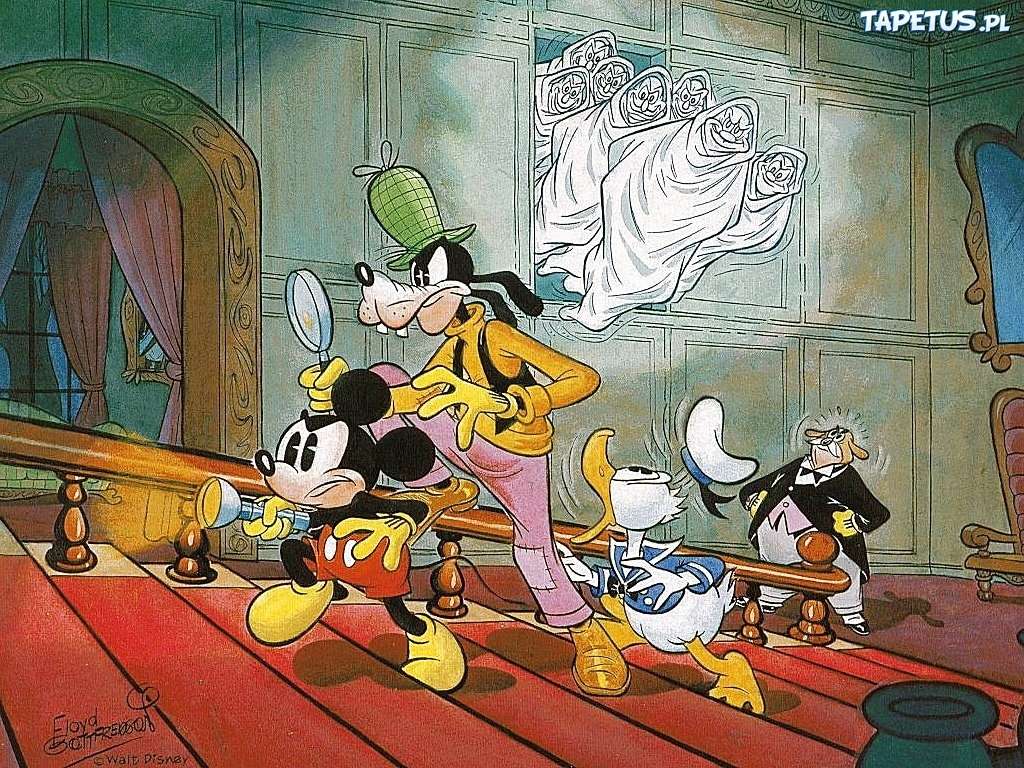 Mickey Mouse, Duck Donald jigsaw puzzle online