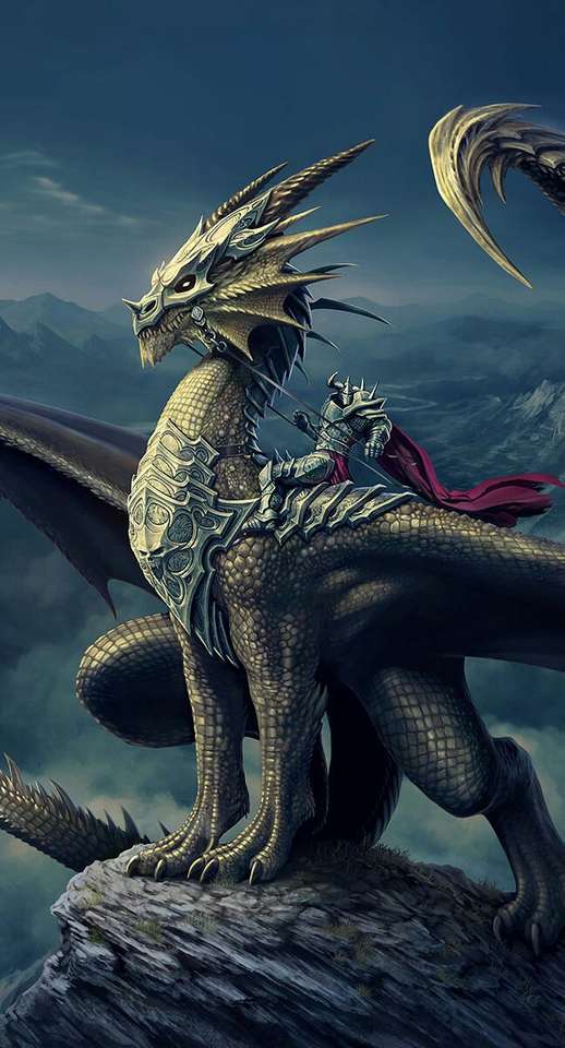 Езда на драконе. онлайн-пазл
