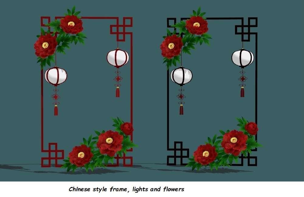 Čínský styl rámečku online puzzle