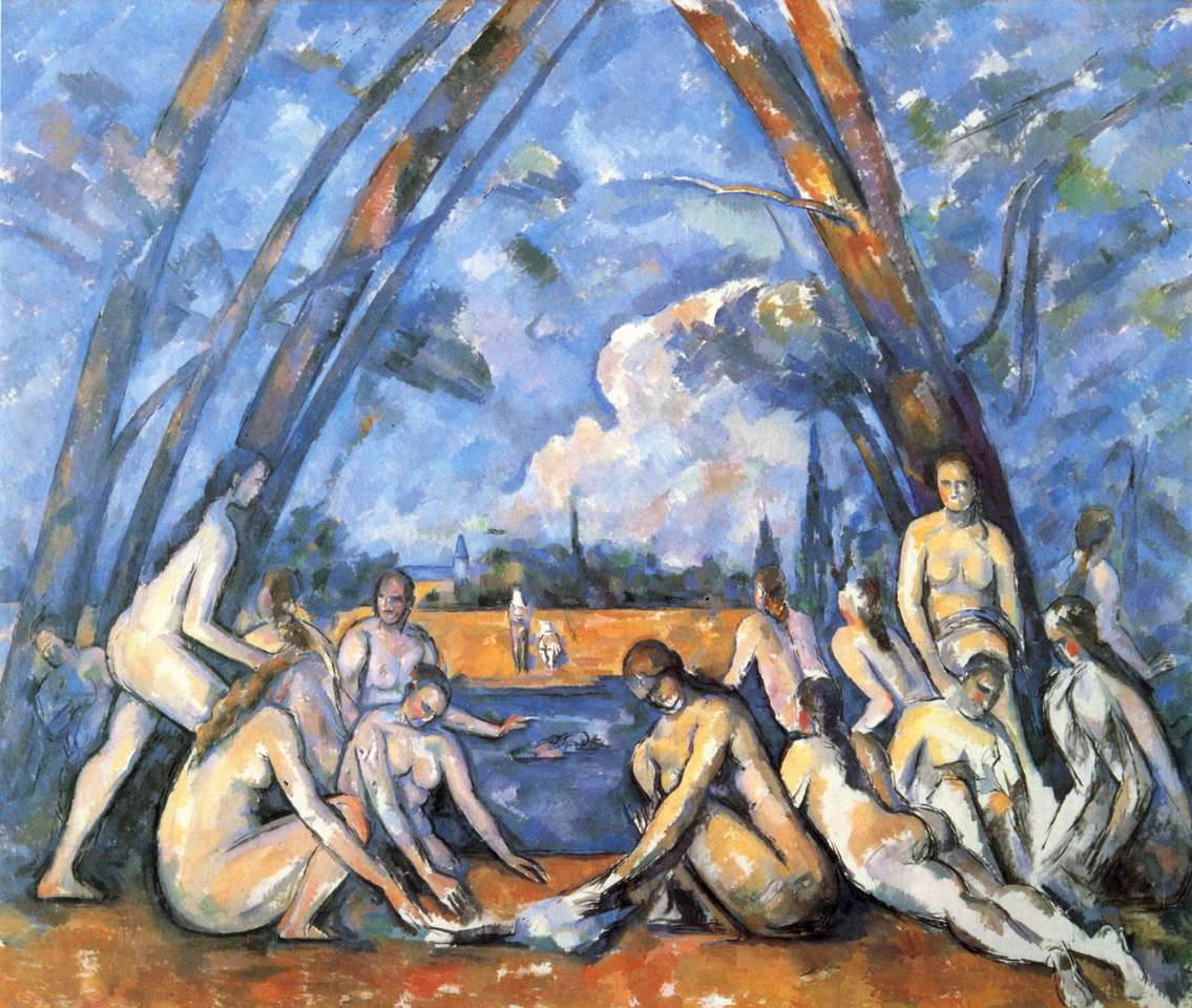 Cézanne, o grande banhista quebra-cabeças online
