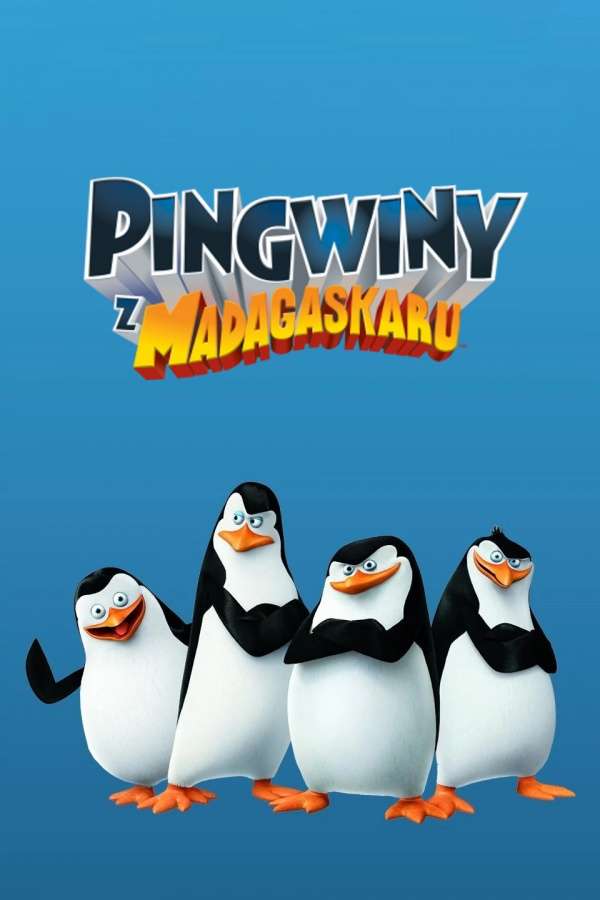 Пингвины Мадагаскара плакат пазл онлайн