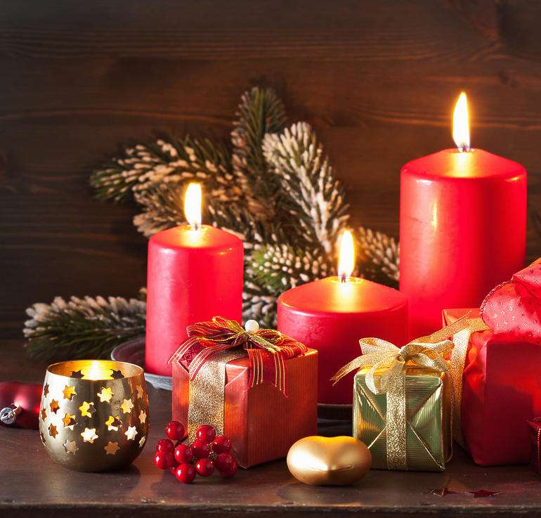 Χριστουγεννιάτικες διακοσμήσεις παζλ online