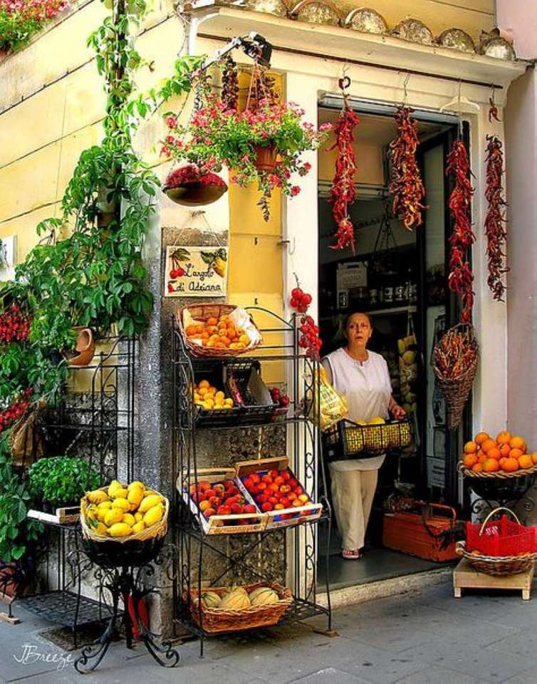 Winkelen bij Adriana in Italië online puzzel