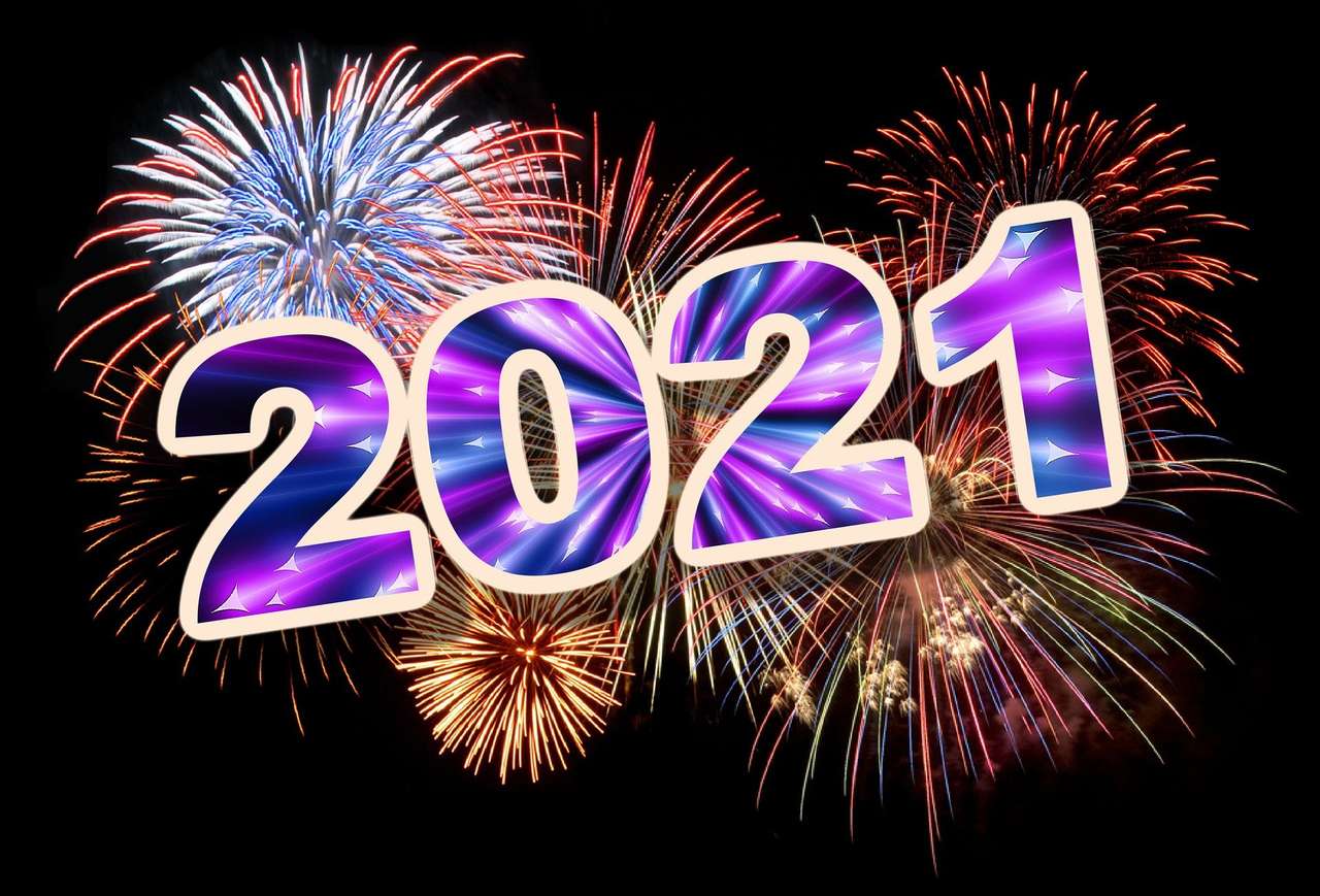 Año nuevo 2021 rompecabezas en línea