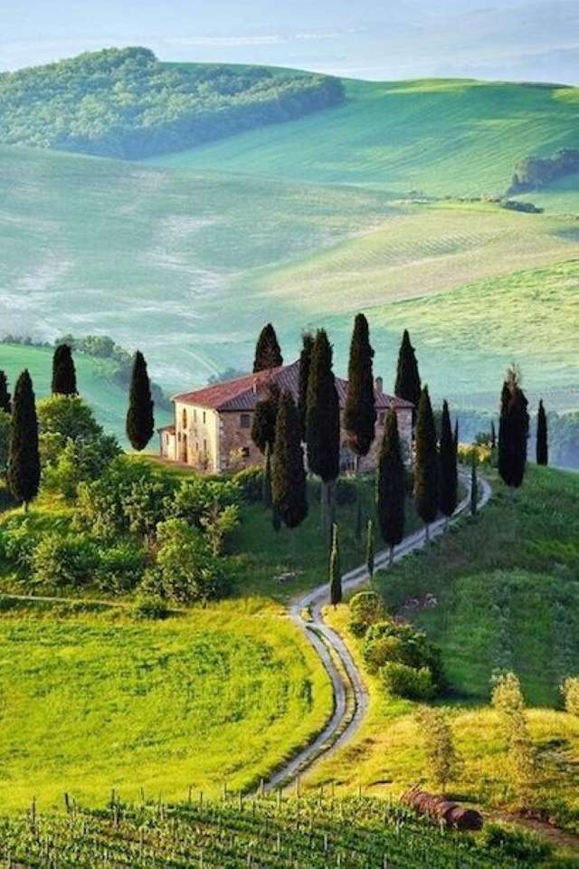 Toscane landschap Italië legpuzzel online