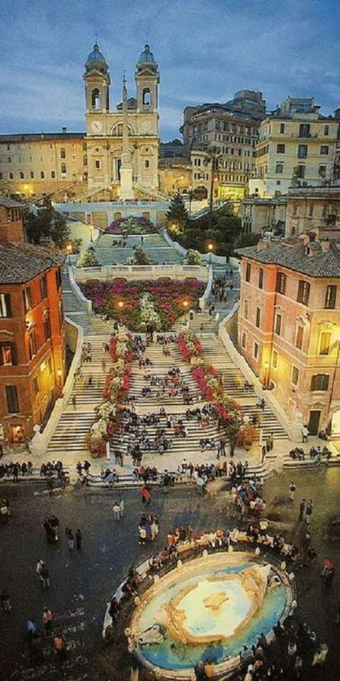 Place d'Espagne de Rome puzzle en ligne