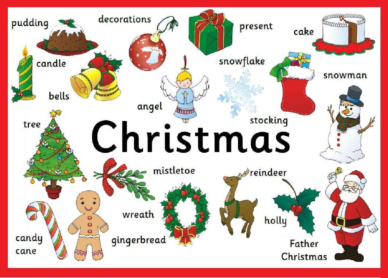 Vánoční slovník online puzzle