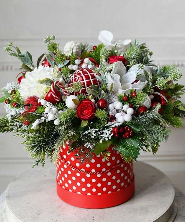 Vánoční kytice skládačky online