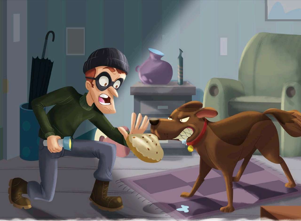 泥棒と犬 ジグソーパズルオンライン
