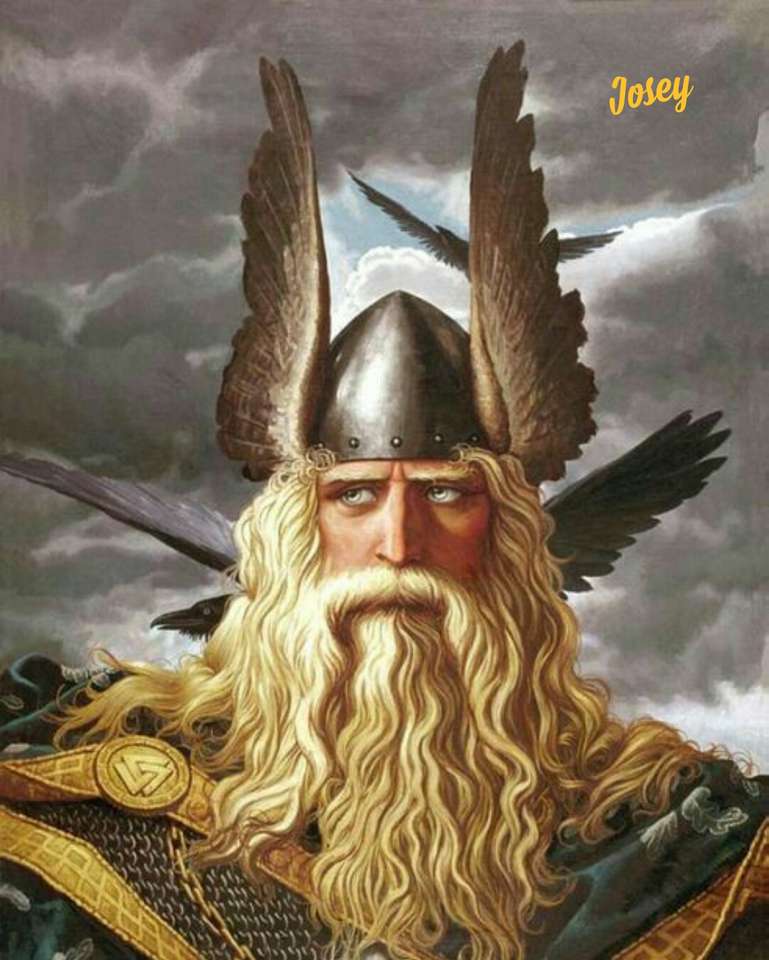 Gud Odin. pussel på nätet