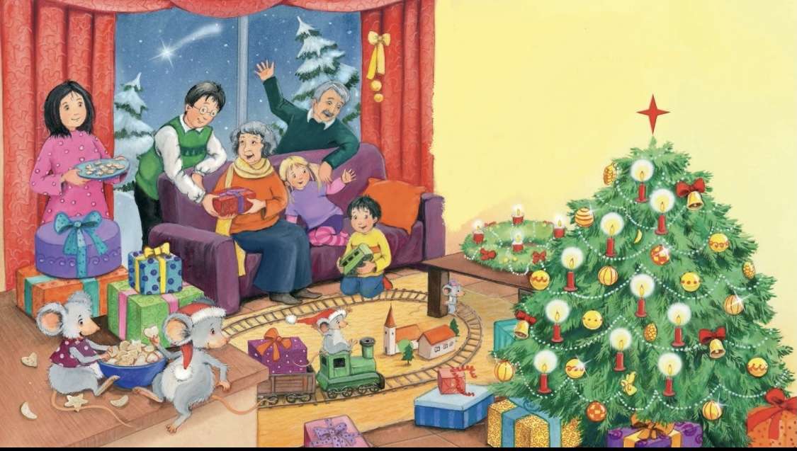 Rodinné Vánoce skládačky online
