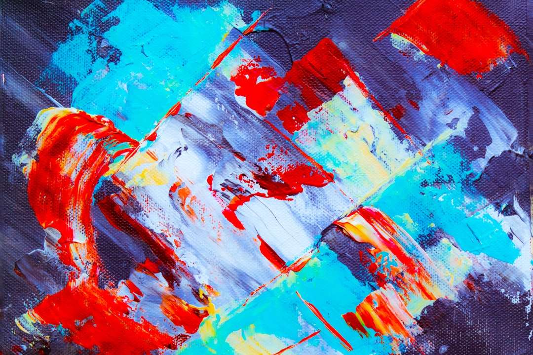 pintura abstracta multicolor rompecabezas en línea