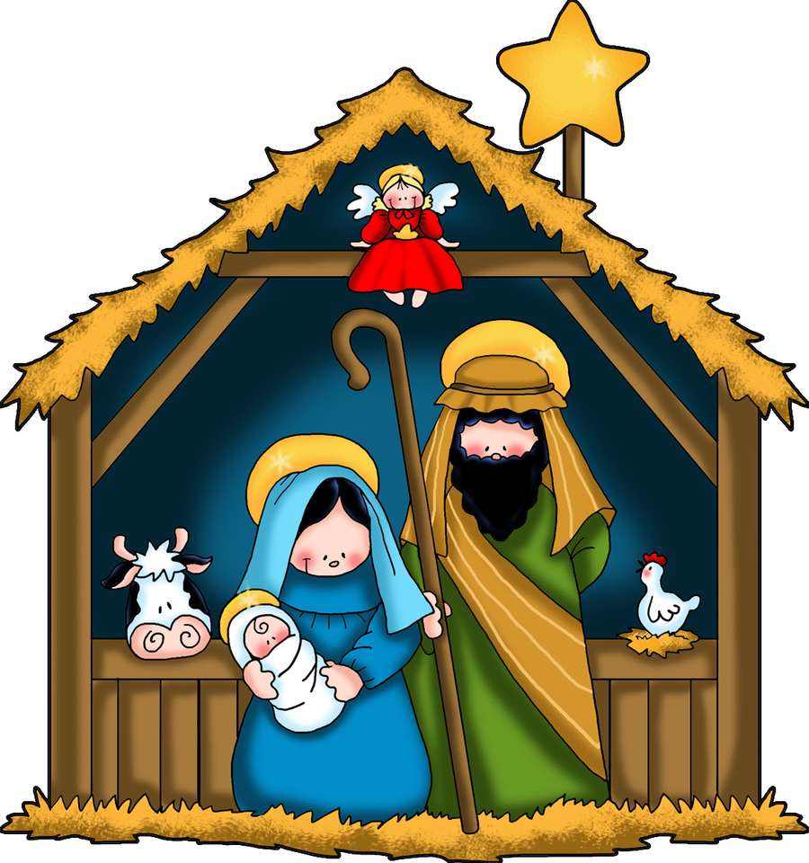 Geboorte van Jezus. legpuzzel online