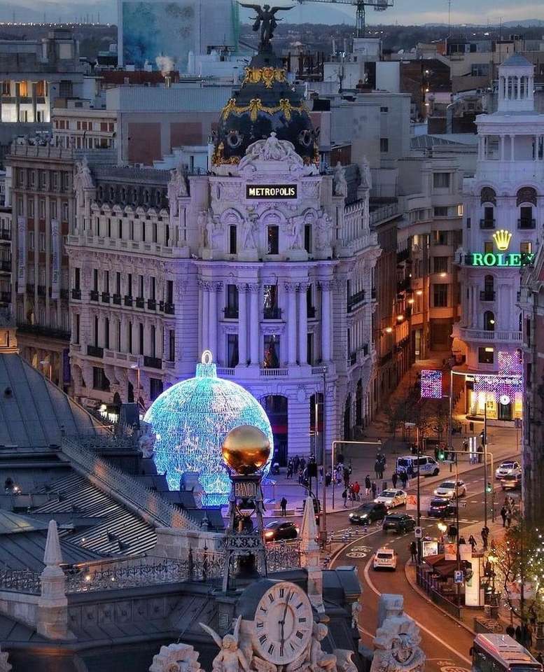 Weihnachten Madrid Puzzlespiel online