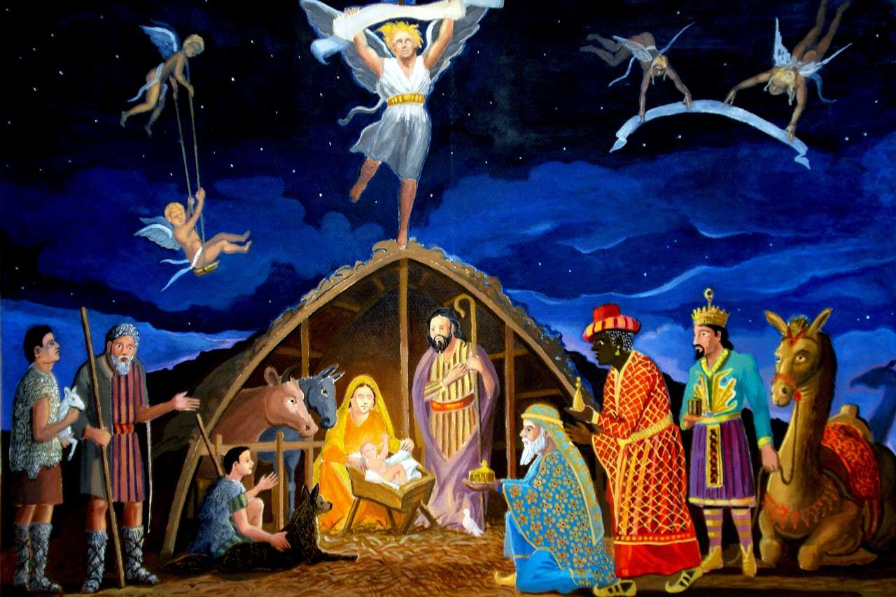 Η γέννηση του Χριστού 1 Online-Puzzle
