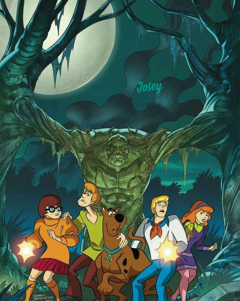 Scooby and the Swamp Thing. pussel på nätet