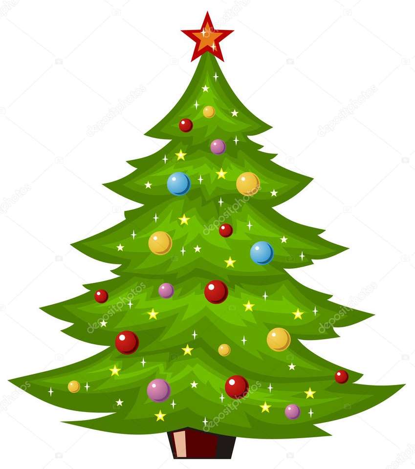 vánoční strom skládačky online