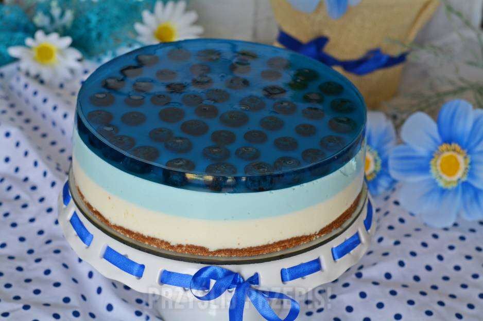 cheesecake puffo con mirtilli puzzle online