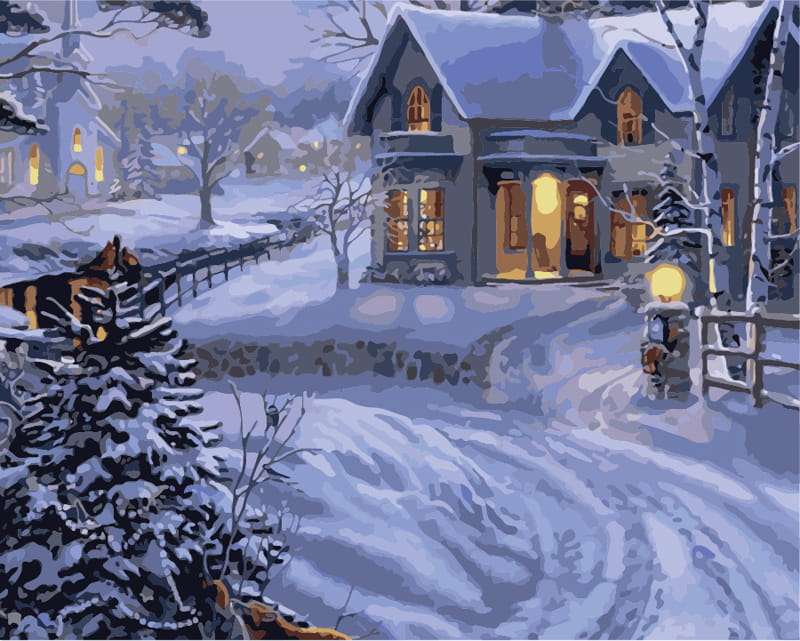 inverno, a casa puzzle online