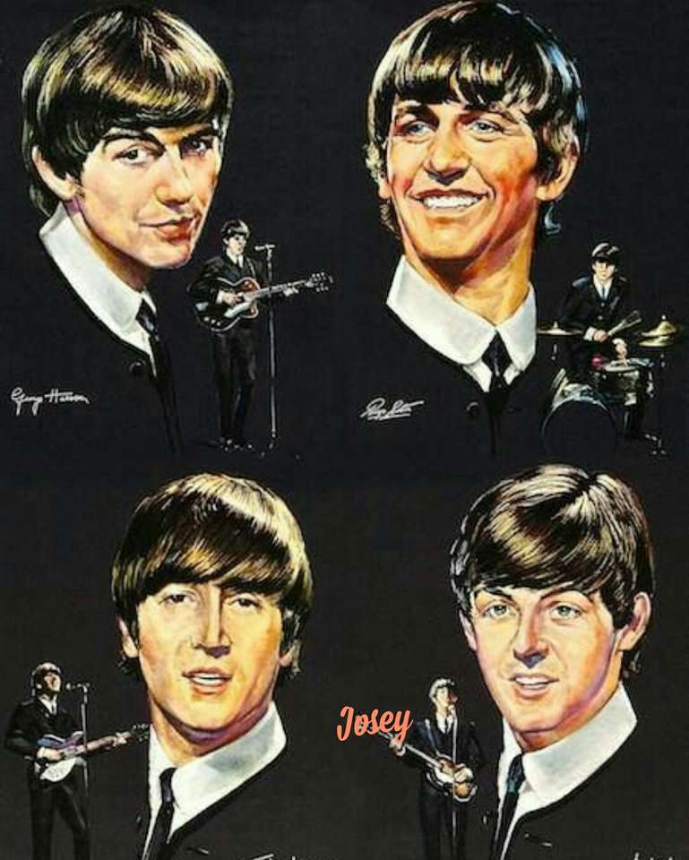 Les Beatles. puzzle en ligne