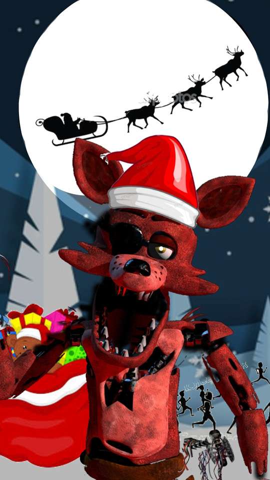Foxy met Kerstmis online puzzel