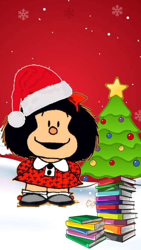 Mafalda vid jul Pussel online